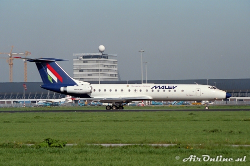 HA-LBR Tupolev Tu-134A-3 Malev (Schiphol)